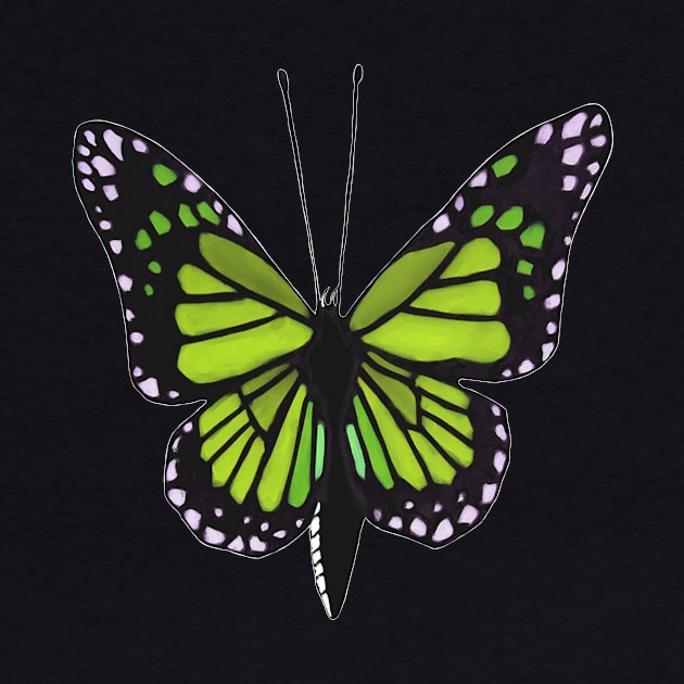 Butterfly 02m, transparent background by kensor